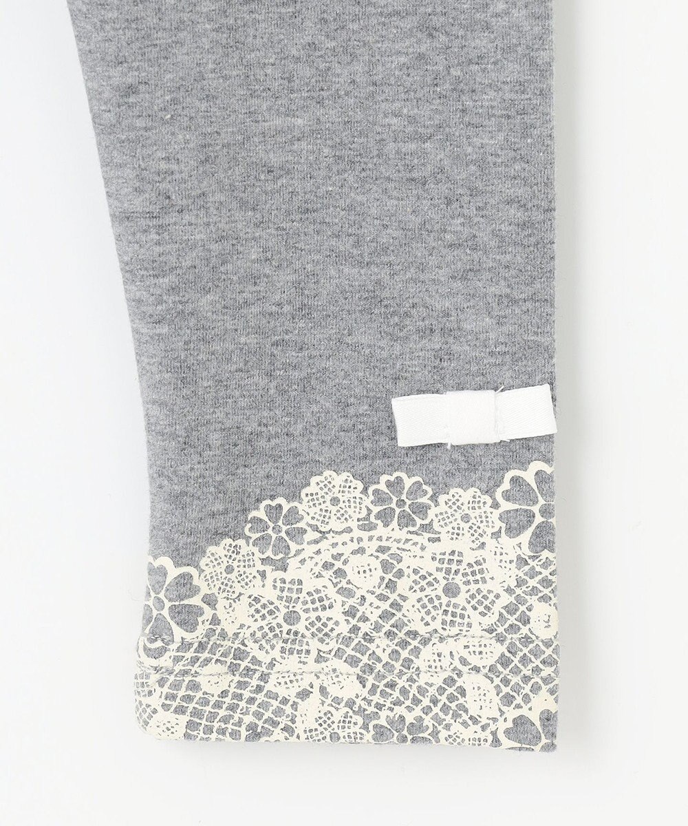 組曲 KIDS 【80-100㎝】１０分丈フラワープリント レギンス 