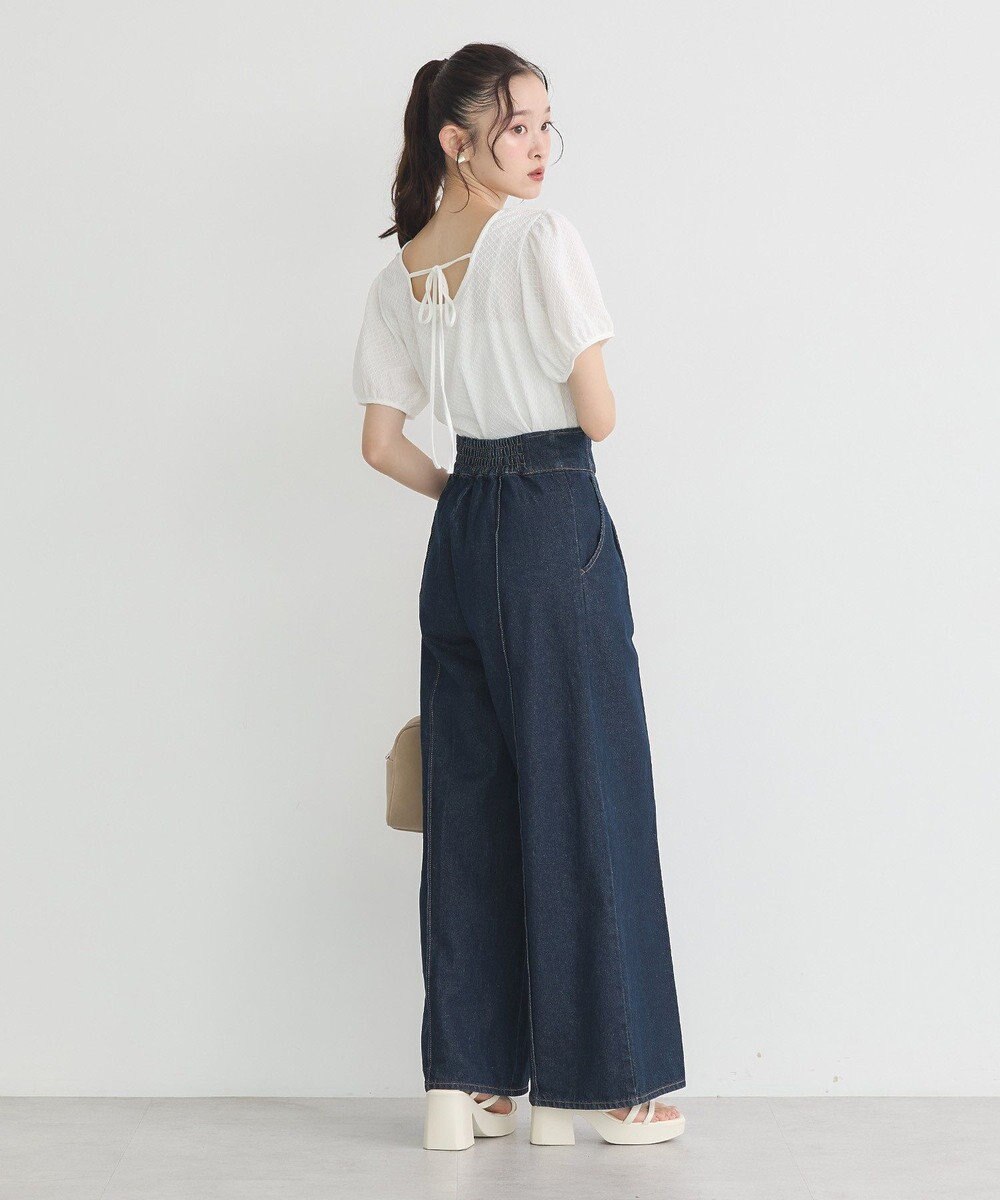 earth music&ecology ハイウエストデニムパンツ 