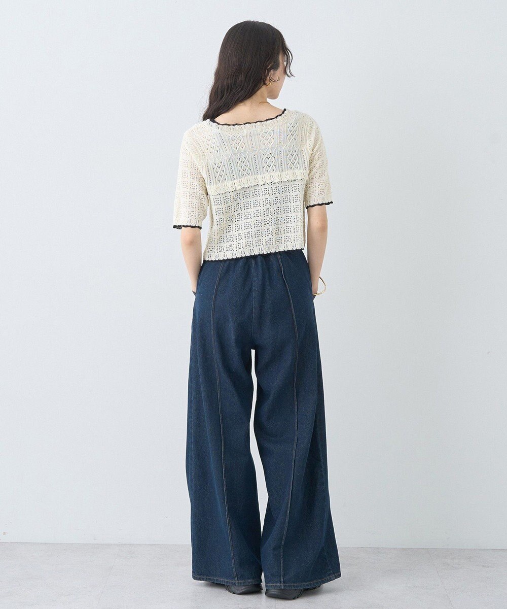 earth music&ecology ハイウエストデニムパンツ 