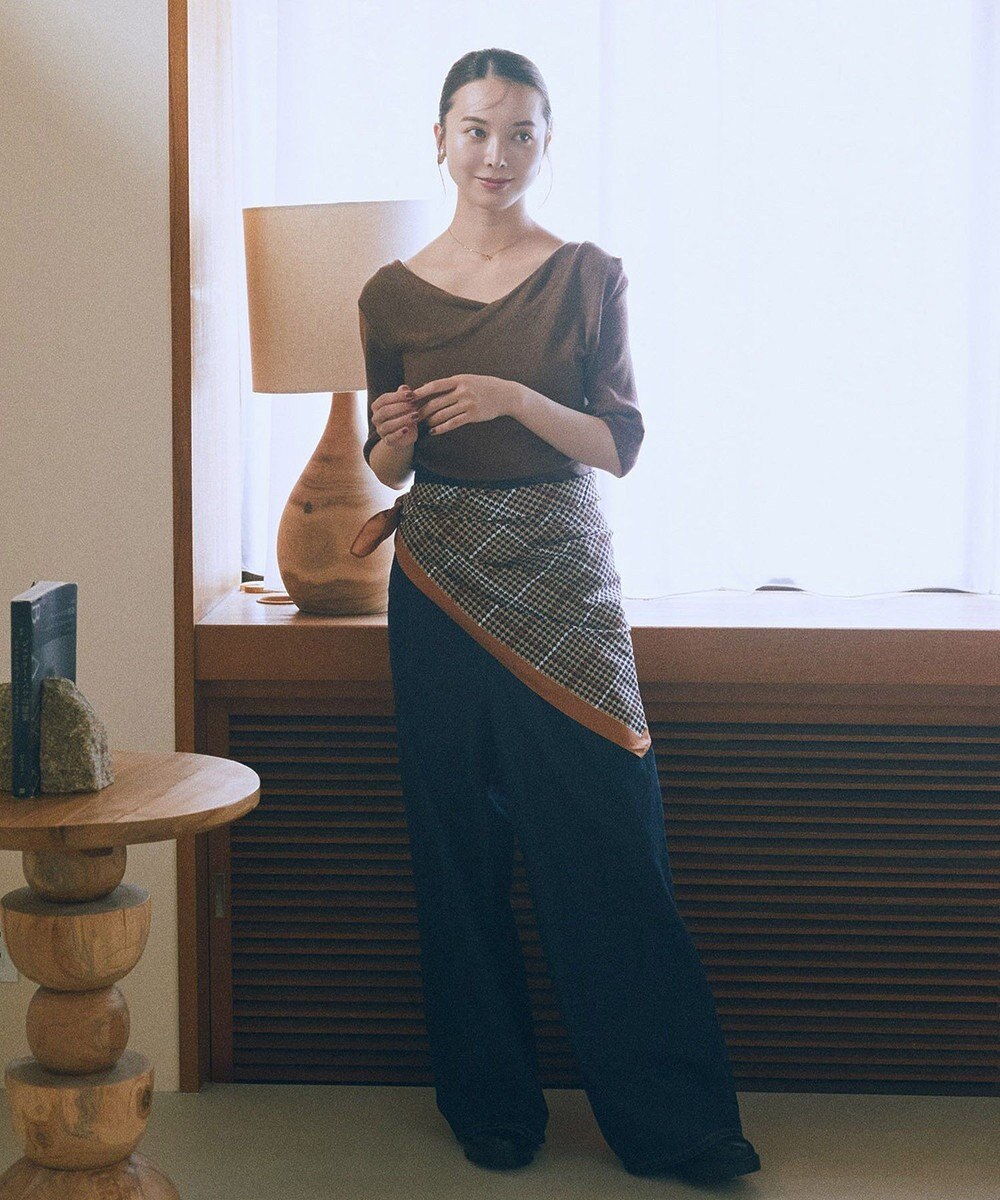 earth music&ecology ハイウエストデニムパンツ 