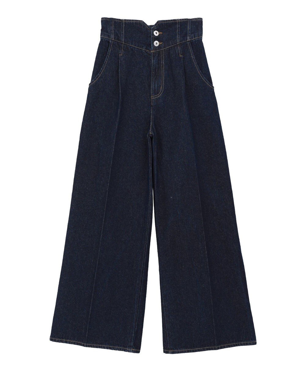 earth music&ecology ハイウエストデニムパンツ 