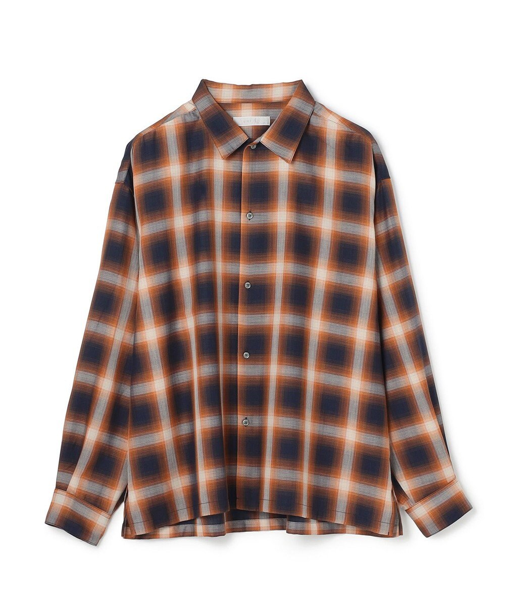 UNFILO MENS 【男女兼用】エアリーシアー オンブレシャツ 