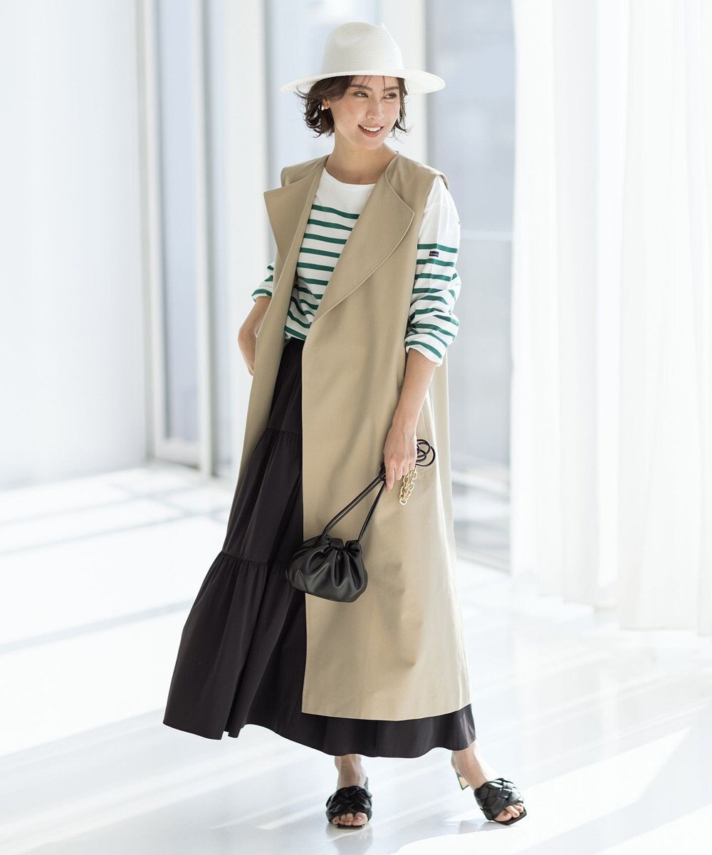 ICB L T/Cシャンブレーツイル 3WAYコート 