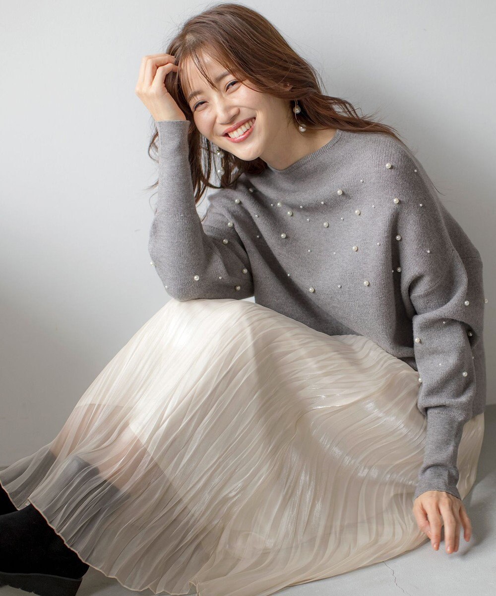 ANY SIS 【洗える】オーロラプリーツ スカート 