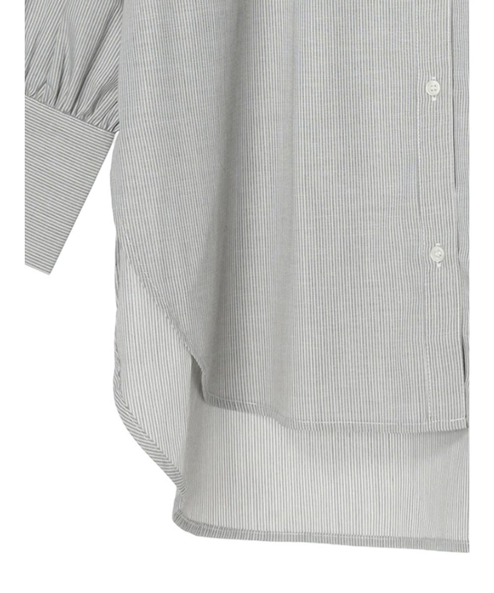 Green Parks イージーケアスタンドフリルシャツチュニック 