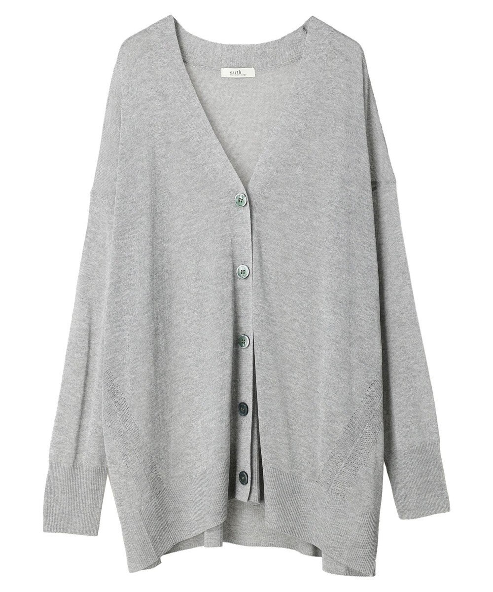 earth music&ecology 接触冷感シアーＢＩＧカーディガン 