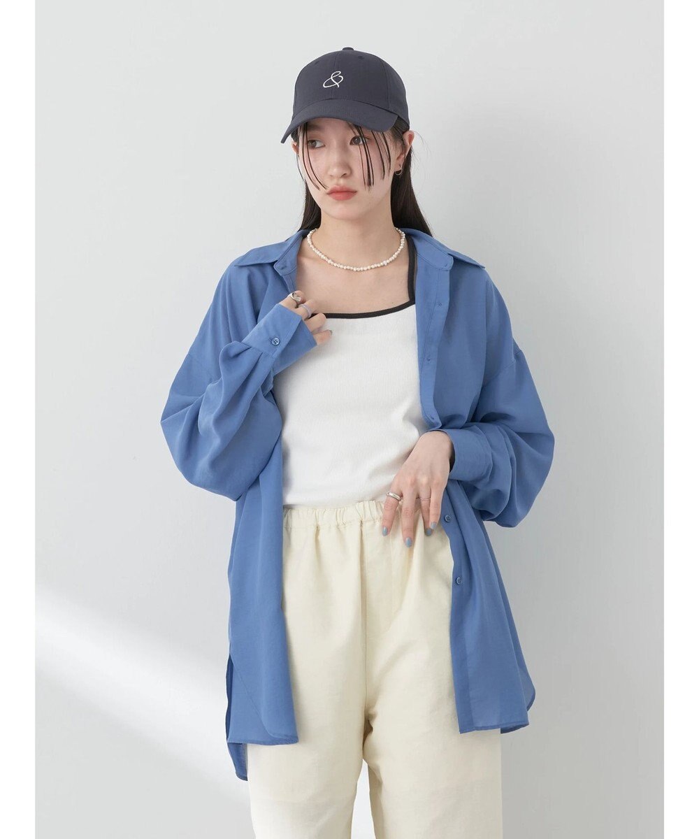 earth music&ecology シアーボーイズライクシャツ 