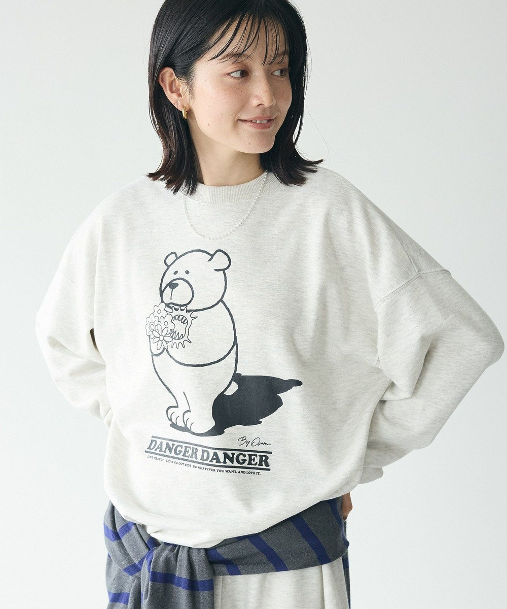 CRAFT STANDARD BOUTIQUE URANIWAプリントスウェット Oatmeal