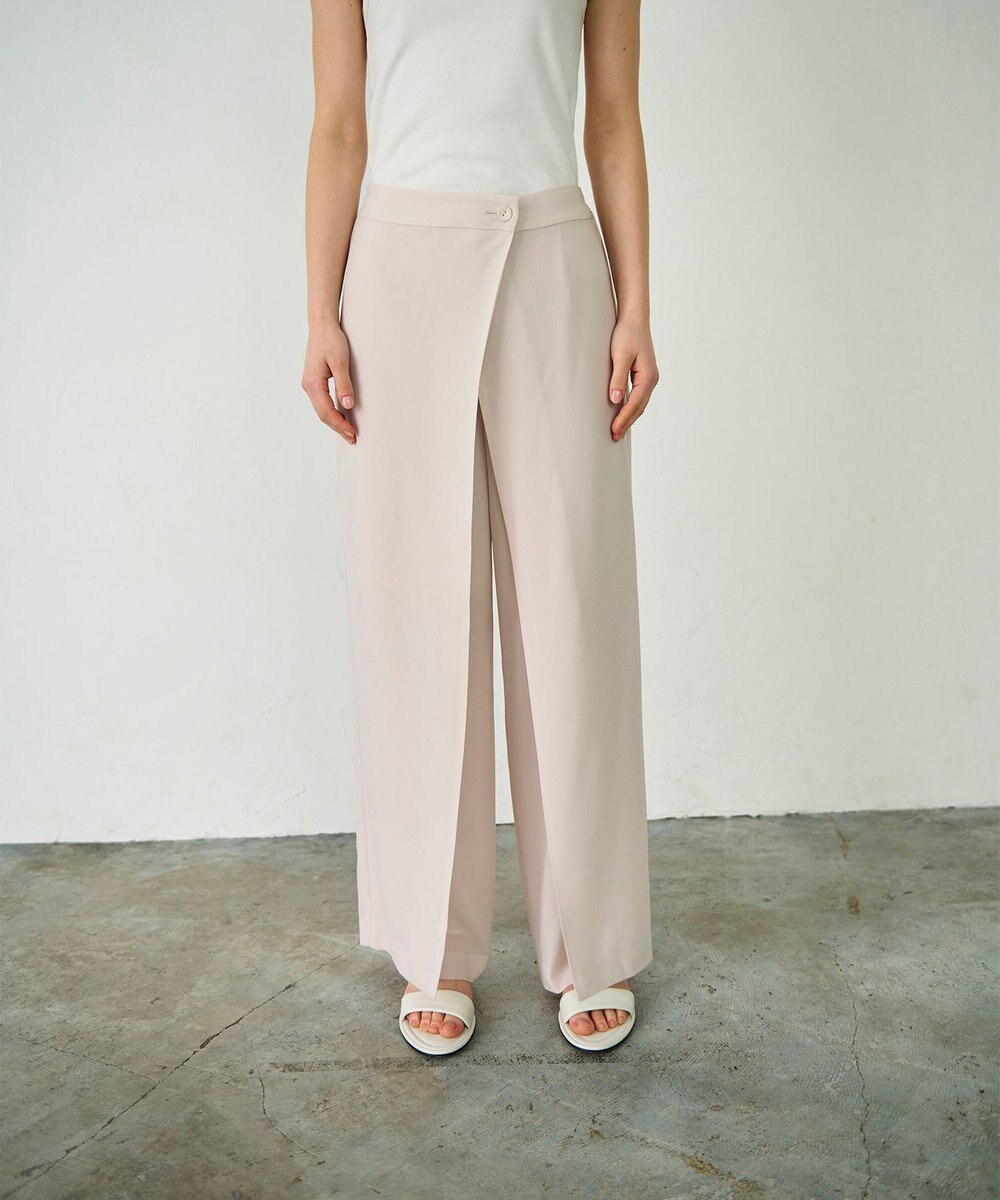 GRACE CONTINENTAL ラップレイヤードパンツ 