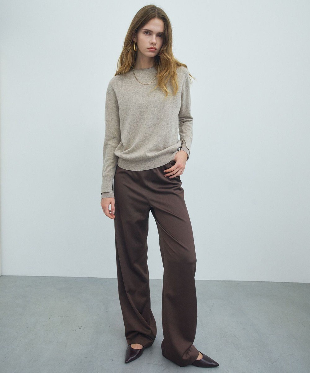 BEIGE， POMPE / ウールカシミヤ レイヤードニット 
