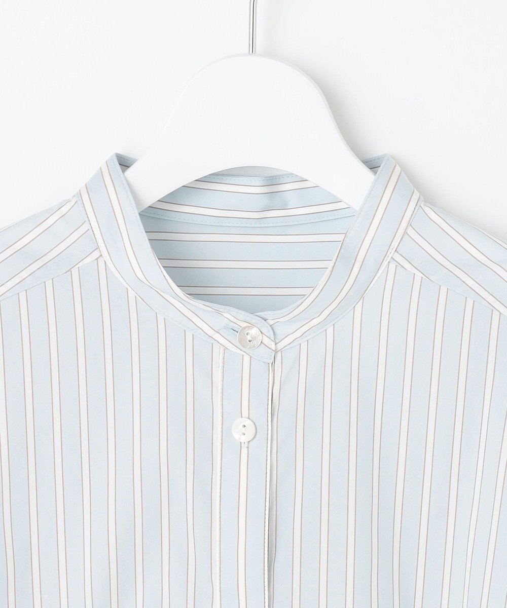 自由区 L 【スタイリストコラボ・洗える】SOMELOSバンドカラー シャツ 