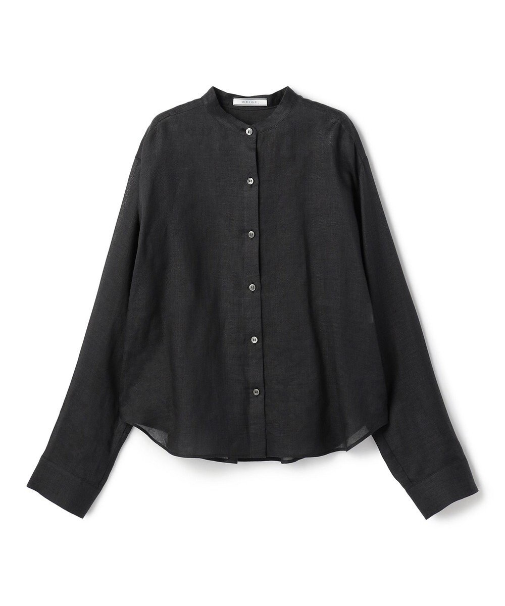 BEIGE， HALITE / リネンシアー オーバーサイズシャツ 