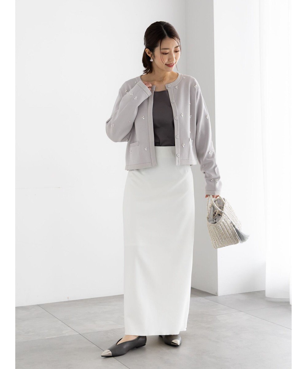 Te chichi ストレッチジョーゼットナロースカート《2026 spring catalog item》 