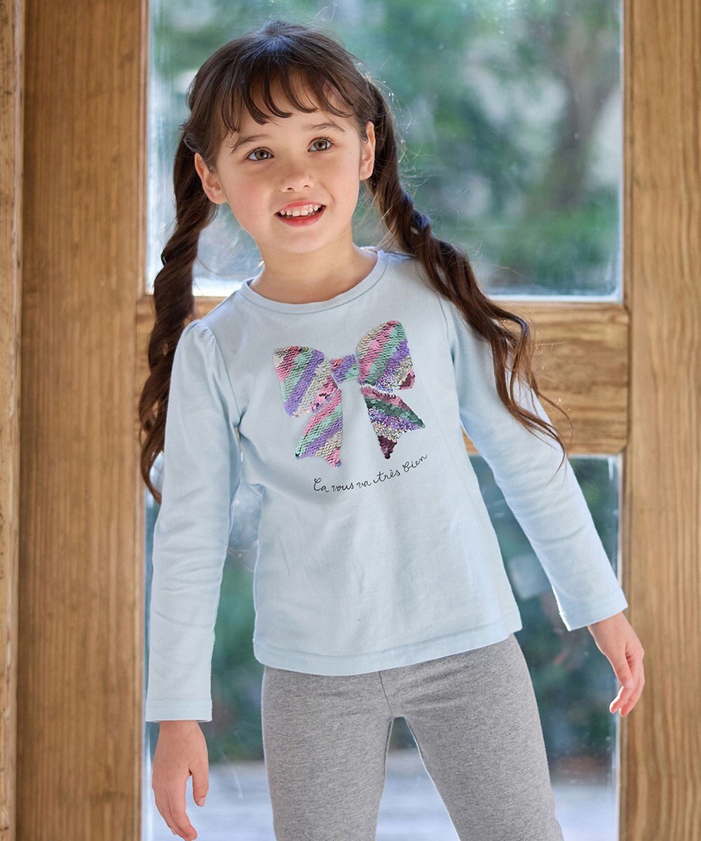 ANY KIDS ミラクルスパンコール長袖Tシャツ 