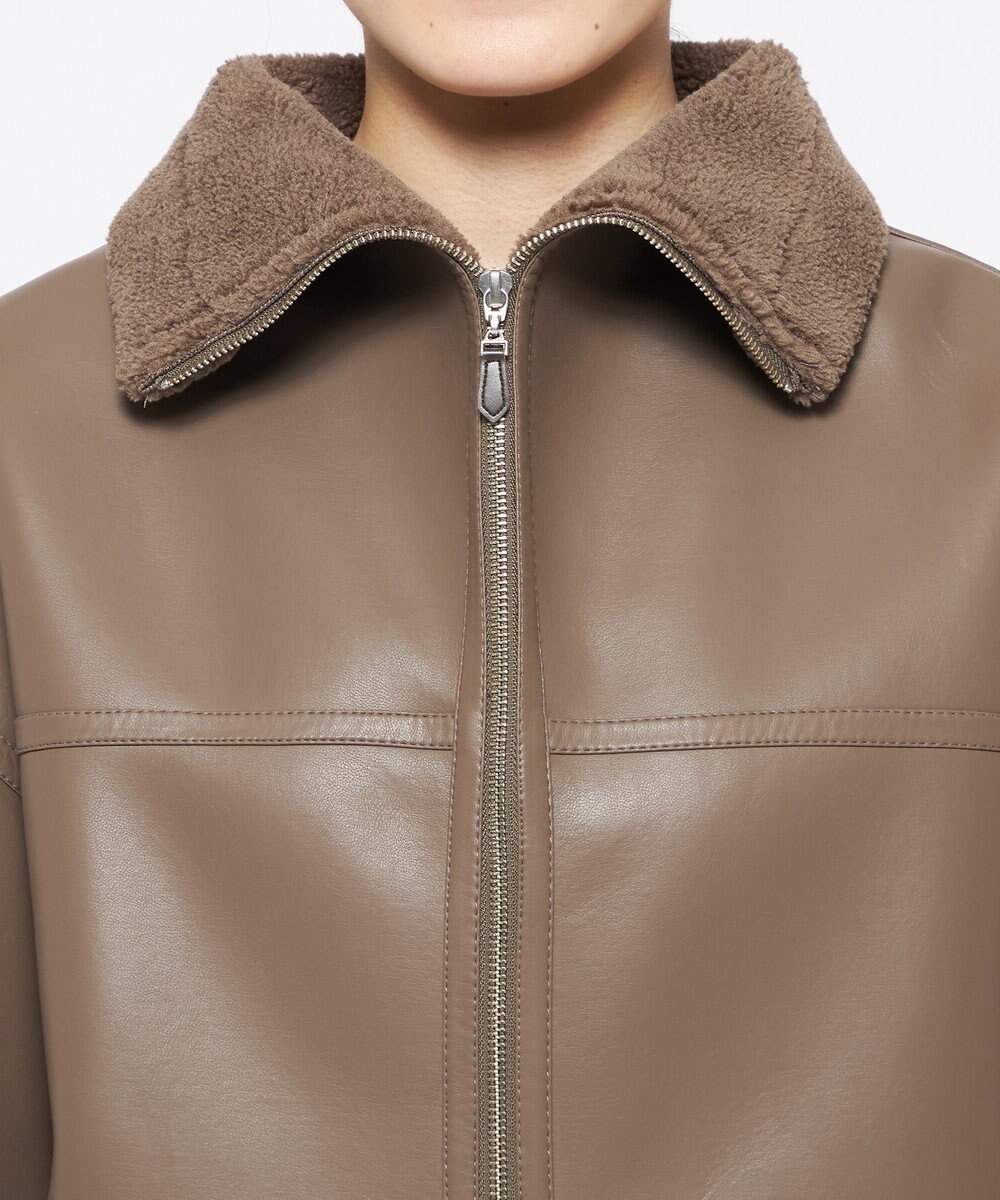 uncrave フェイク ムートン コート（uncrave WHITE） 