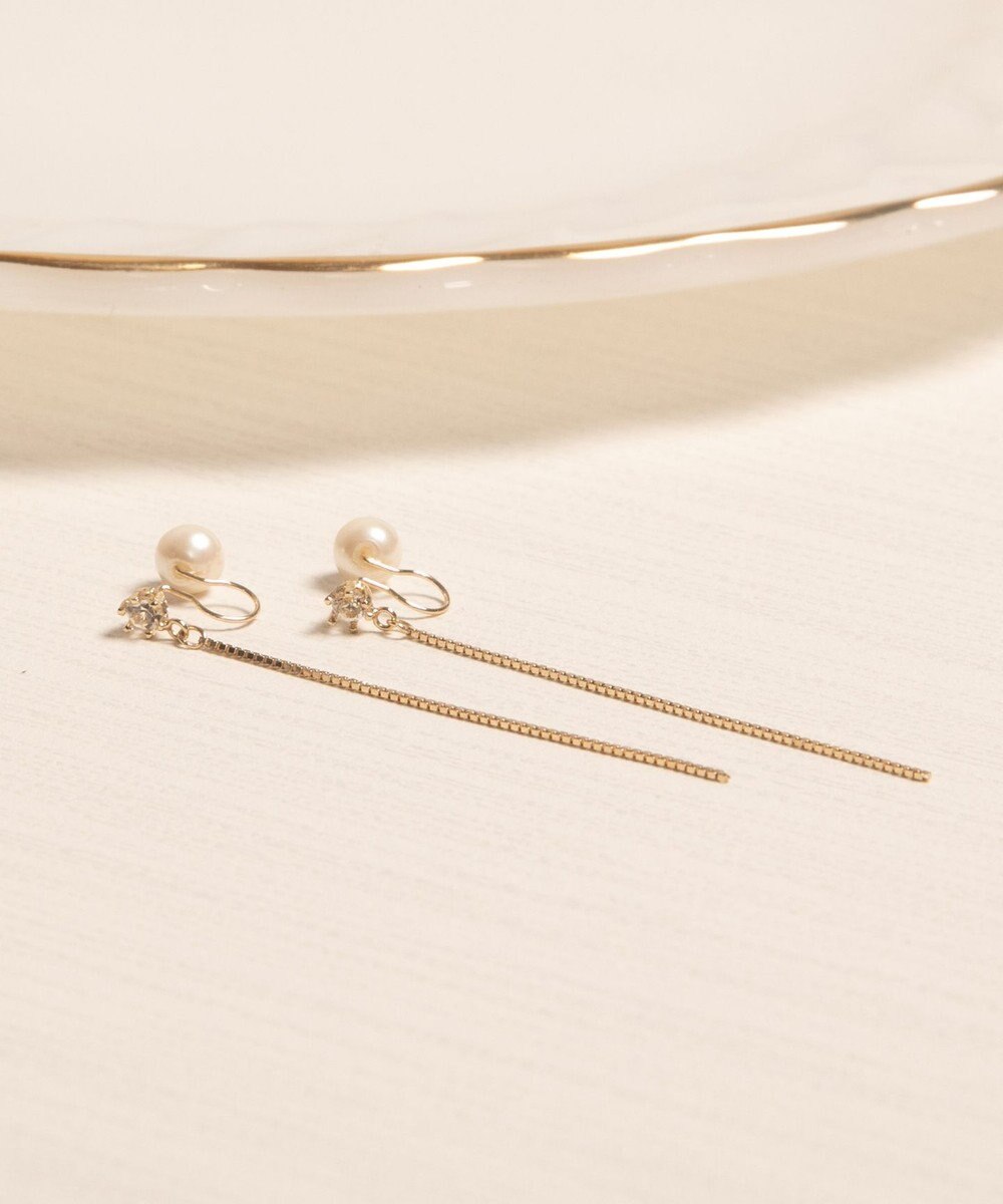 Phoebe 2wayベーシックパールエレガントイヤリング 