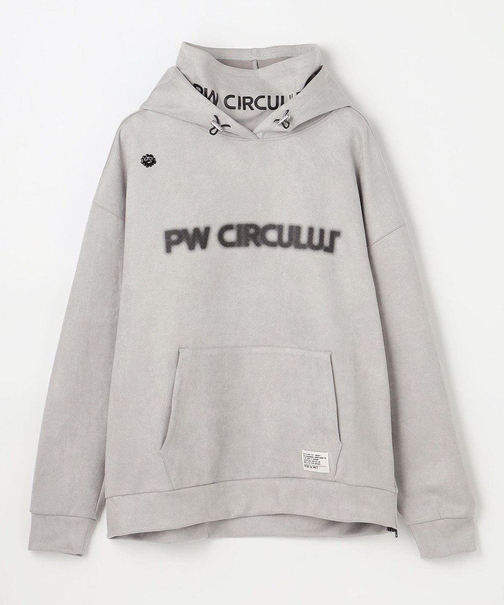PW CIRCULUS 2025 NEW！【手洗い洗濯可】【MEN】キャットグラフィック スエードライク デタッチャブルフーディ ゴルフ 