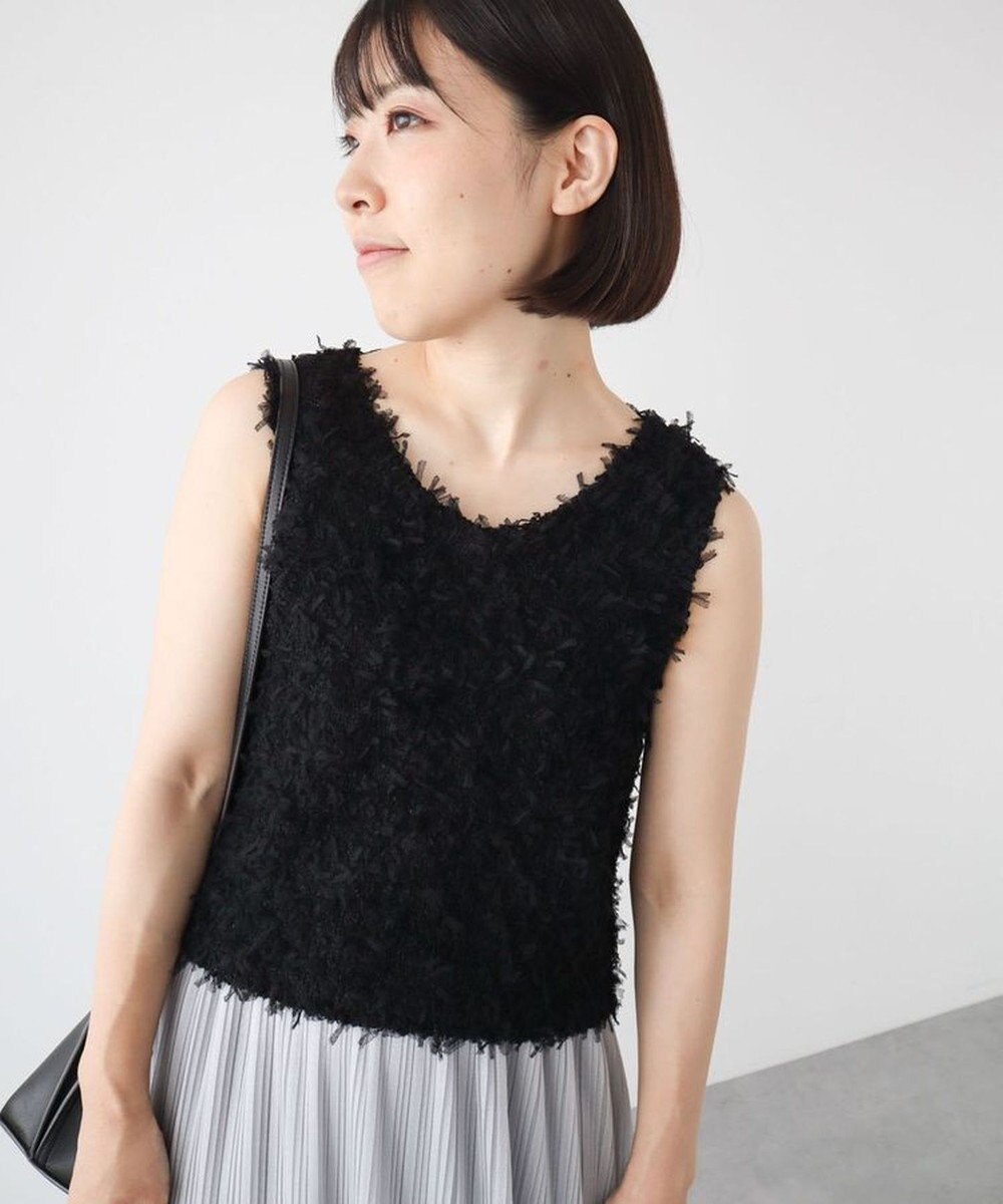 Green Parks ・ｓｗｉｎｇ　ｂｙ　２ｗａｙチュールヤーンベスト 