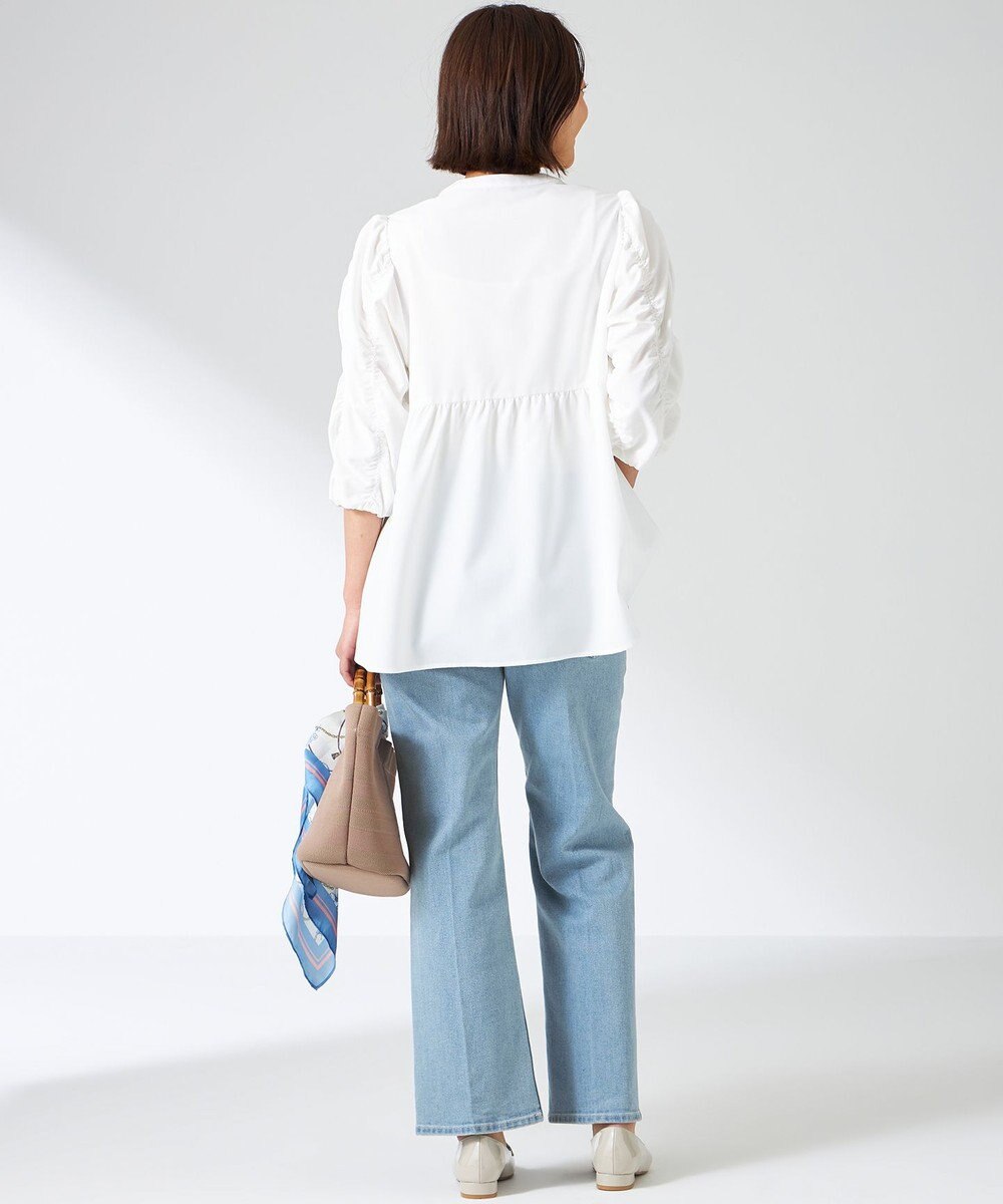 ANY SIS 【洗える】ギャザースリーブ ブラウス 