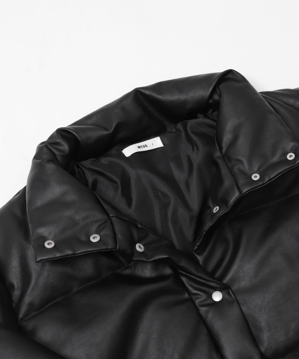 WEGO 【25秋冬新作】PUスタンドパファーブルゾン 
