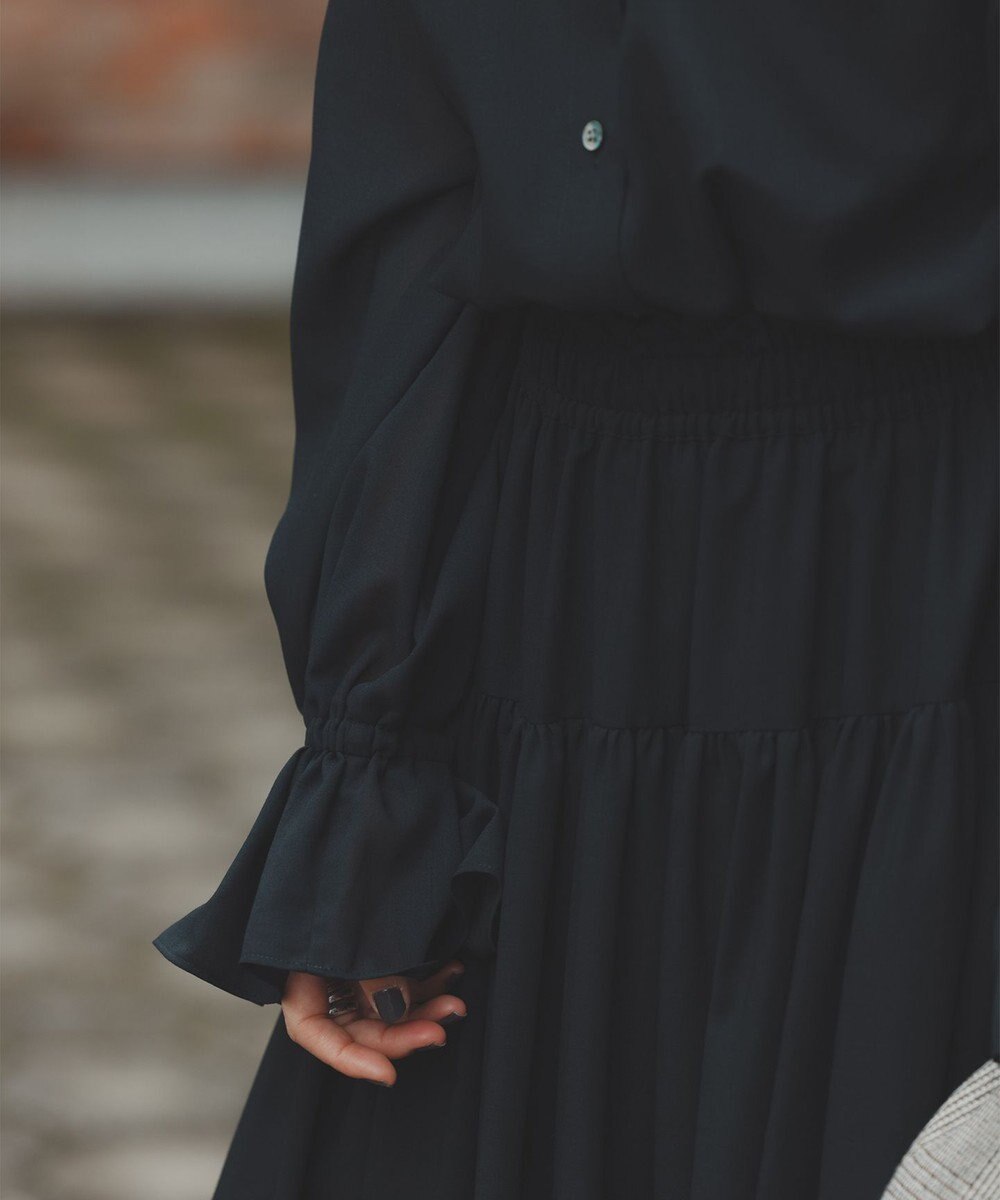 #Newans 【前後着用可能】【高山都さんコラボ】ビッグカラー２WAYブラウス 