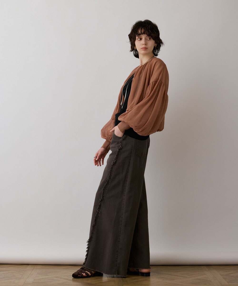 GRACE CONTINENTAL シアーニットバルーンジャケット 