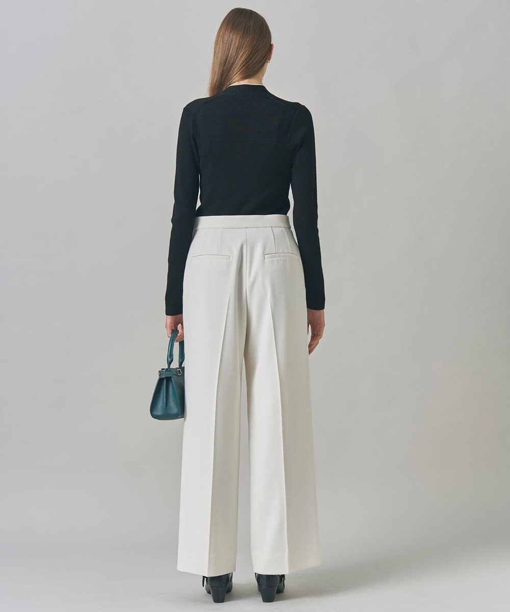 ICB 【新色追加】 エクストラファインメリノリブ Vネックプルオーバー 