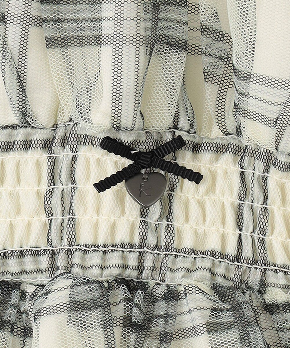 組曲 KIDS 【110-140cm】ノエルチェックチュール ワンピース 