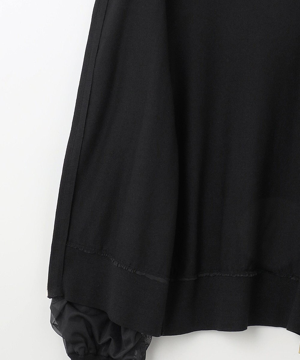 ANY SIS 【洗える】チュールレイヤードニット ブルゾン 