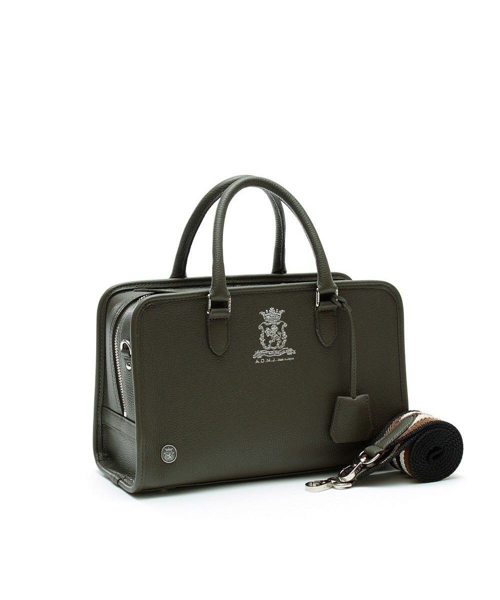 A.D.M.J. ドラマ「続・続・最後から二番目の恋」(フジテレビ)着用【牛革】モーツァルト/ヘリ巻きボストン28cm 