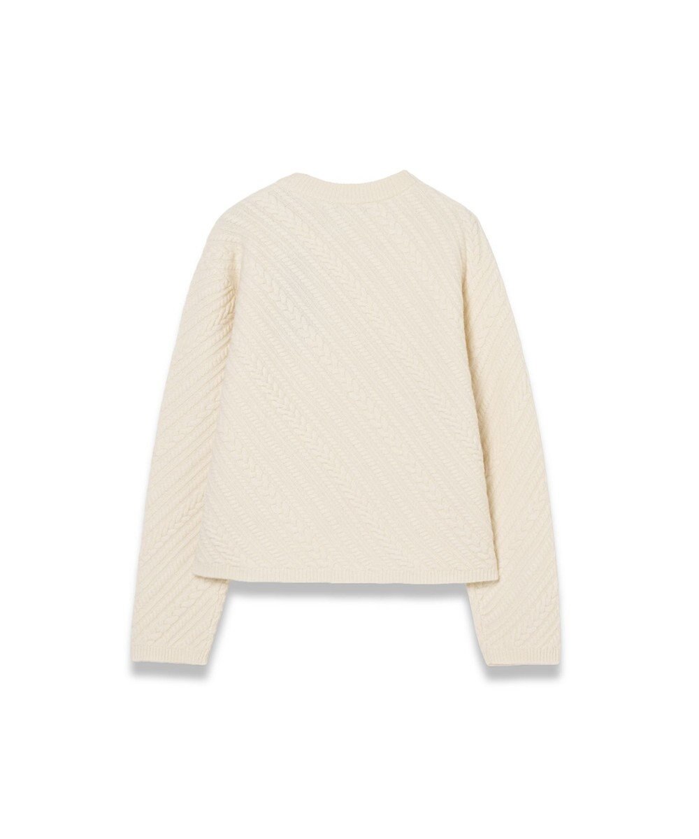 JOSEPH 【洗える】ジオメトリックケーブルニット 