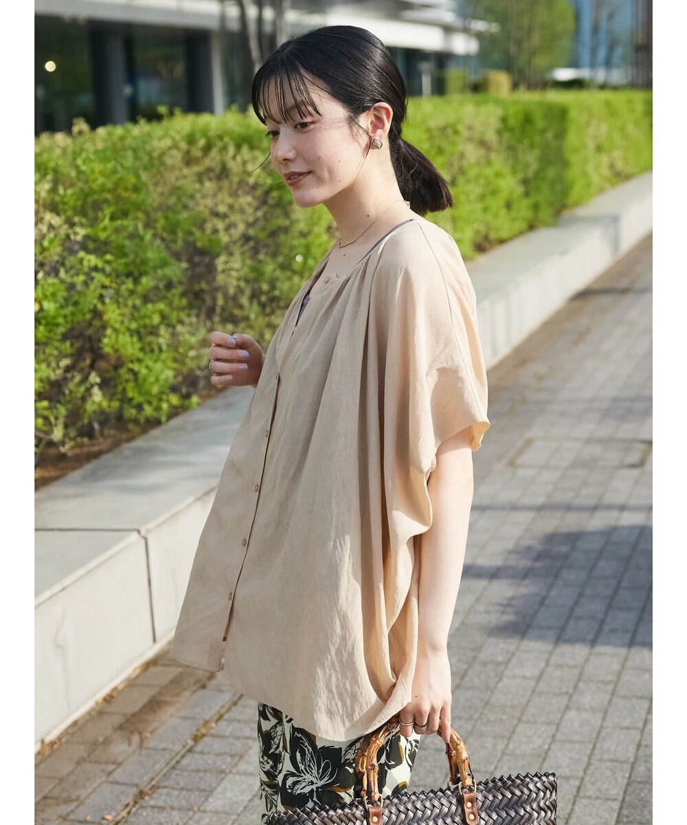 CRAFT STANDARD BOUTIQUE ウ゛ィンテージボイル２ＷＡＹタックブラウス 