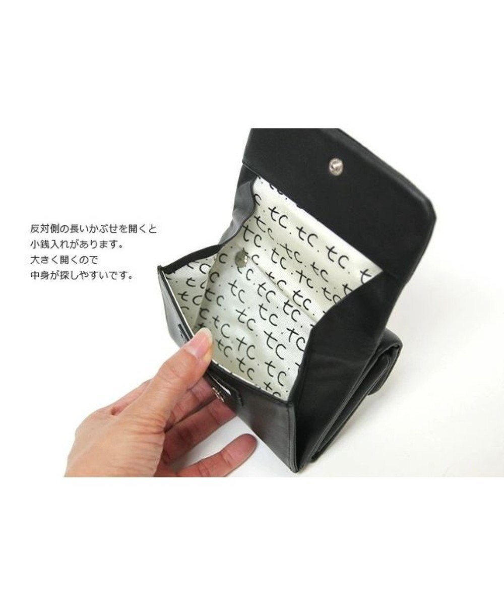 tsumori chisato CARRY ソフトレザー　折り財布　3つ折り 【シンプルなデザイン 本革のしなやかな風合い】 