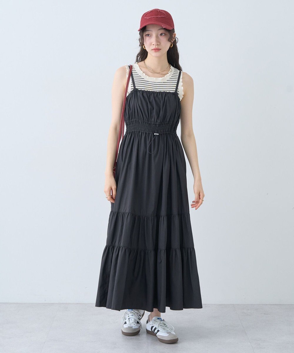 earth music&ecology ドロストシャーリングキャミワンピース 