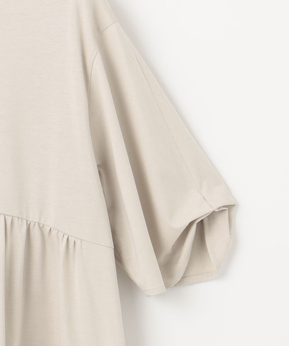 J.PRESS LADIES 【洗える】プレーティング キーネック カットソー 