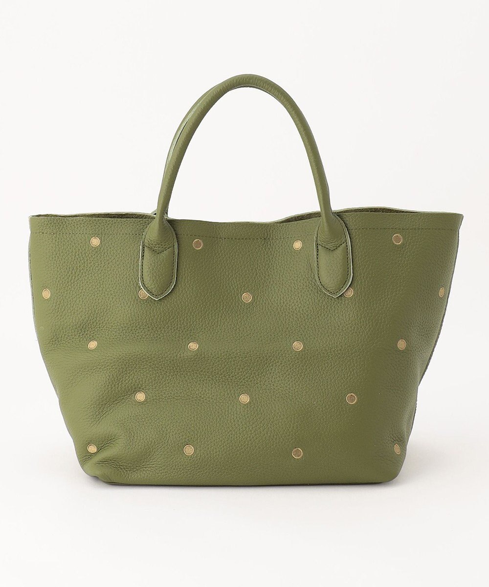 UNBILLION ペルケ perche / 牛革ドット刺繍トートバッグ 