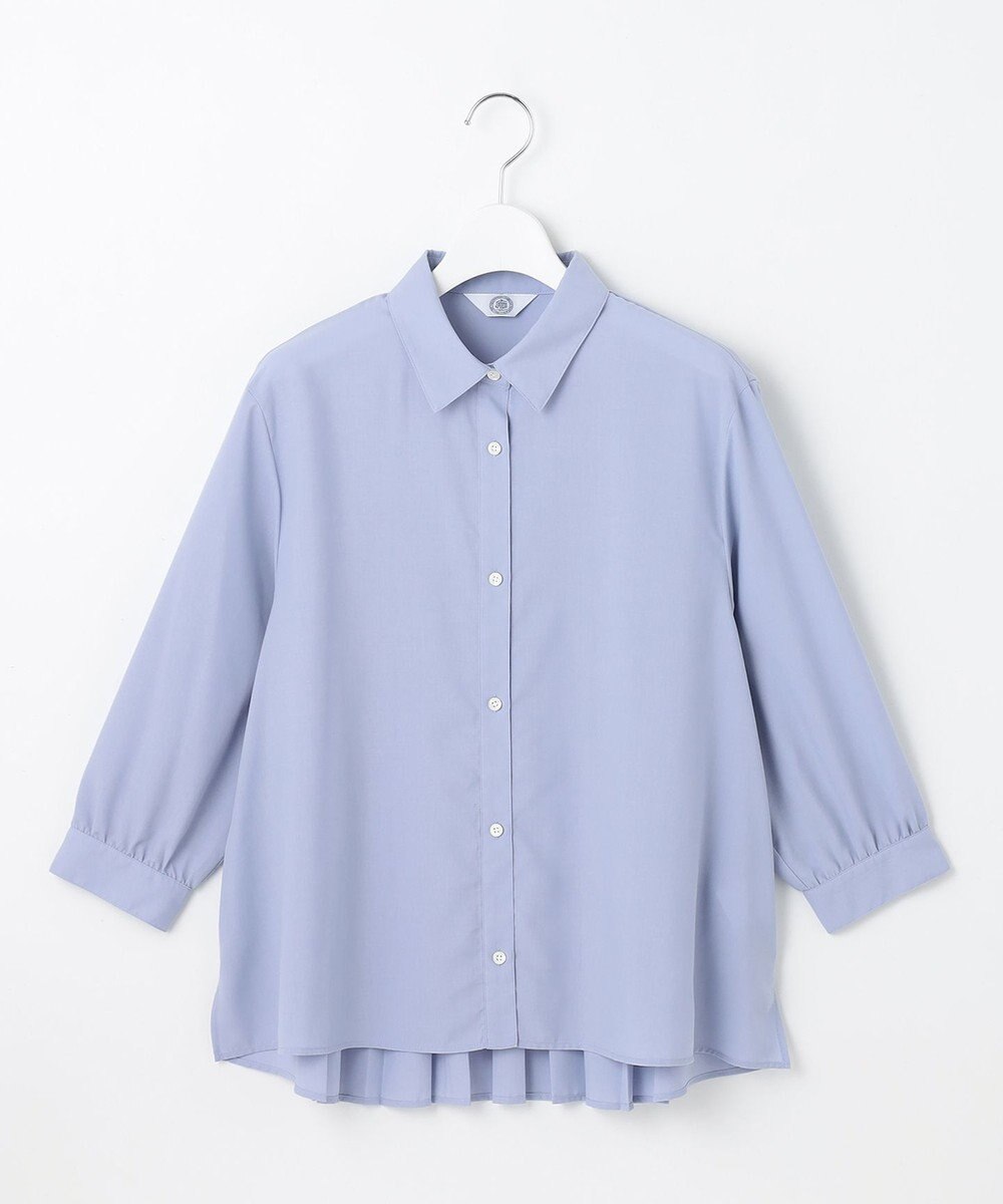 J.PRESS LADIES 【洗える】スパンローン バックプリーツ ブラウス 