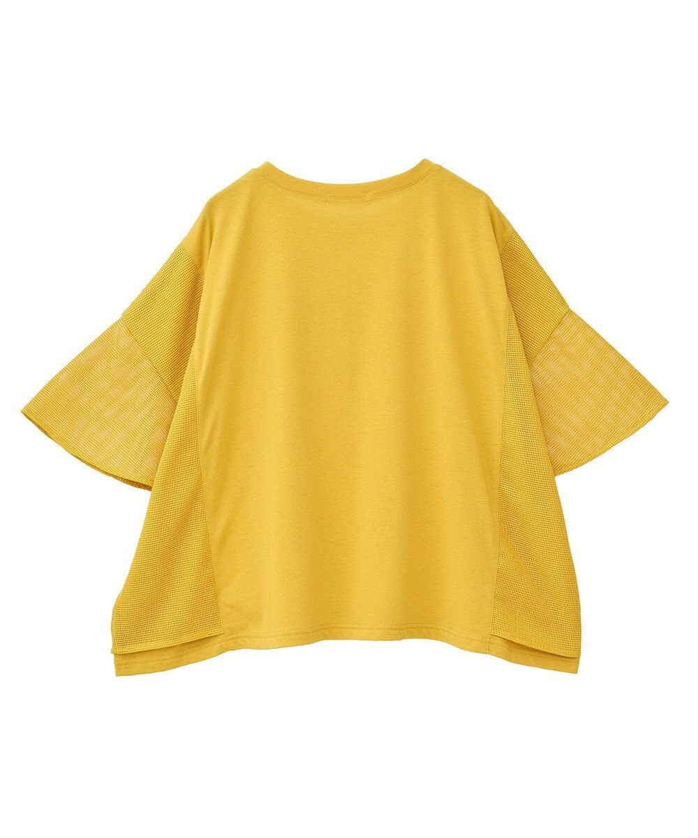 Green Parks 袖メッシュドッキングロゴプルオーバー 