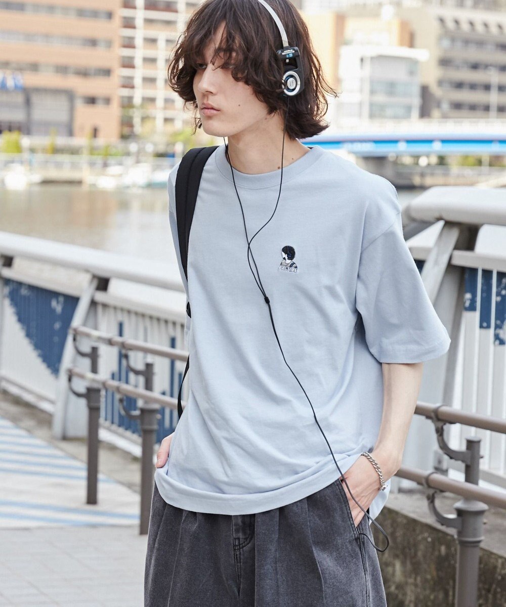 WEGO 【ユニセックス着用ITEM/綿100%/SMLサイズ展開】リラックスフィットワンポイントT（S） 