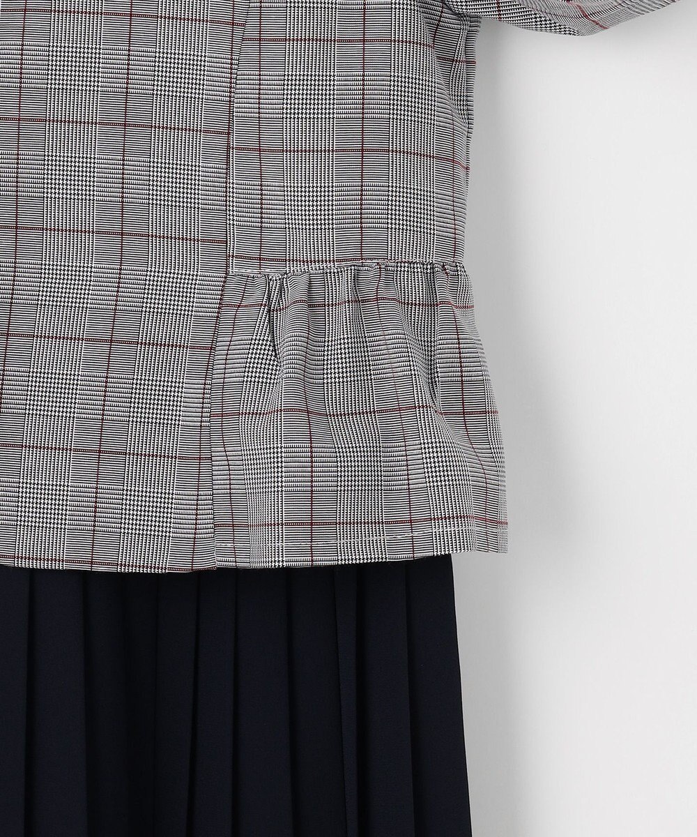 組曲 KIDS 【150-170㎝】グレンチェックジャケット＆プリーツワンピース セット 