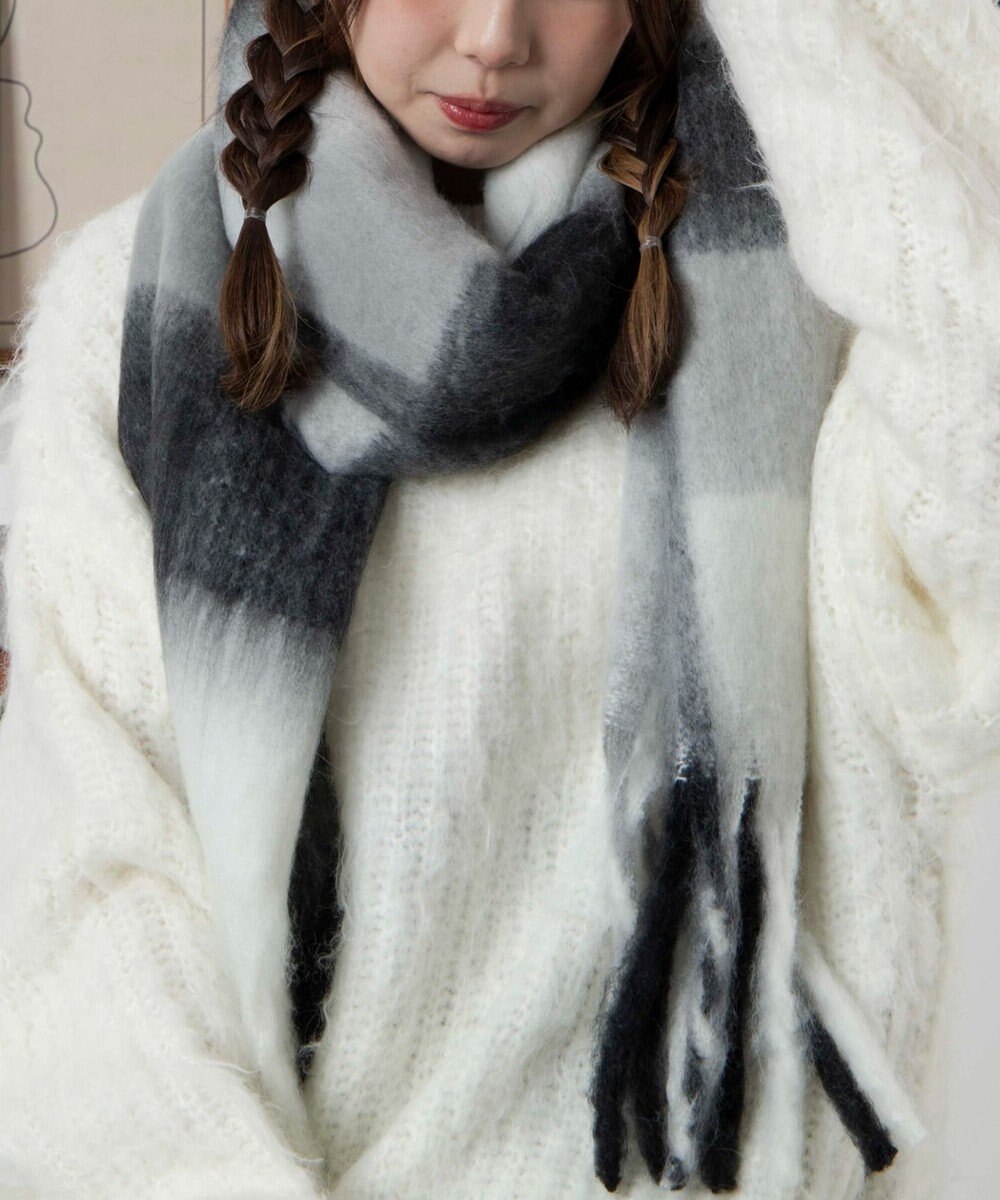 WEGO 【ユニセックス着用ITEM】ワイドフリンジストール 