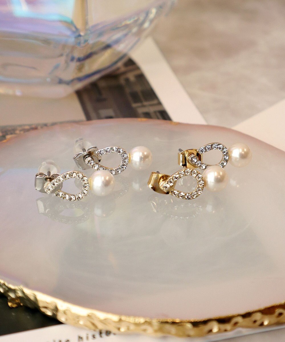 Tiaclasse 【金属アレルギー対応】ドロップ＋パールピアス 