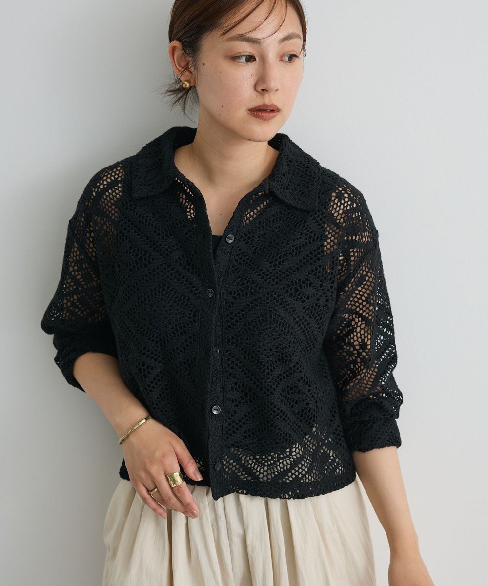 CRAFT STANDARD BOUTIQUE クロシェレースカーディガン 