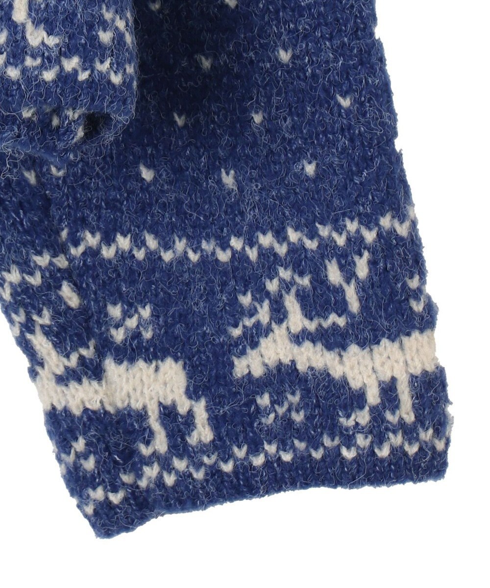 WEGO 雪柄ZIPニット 