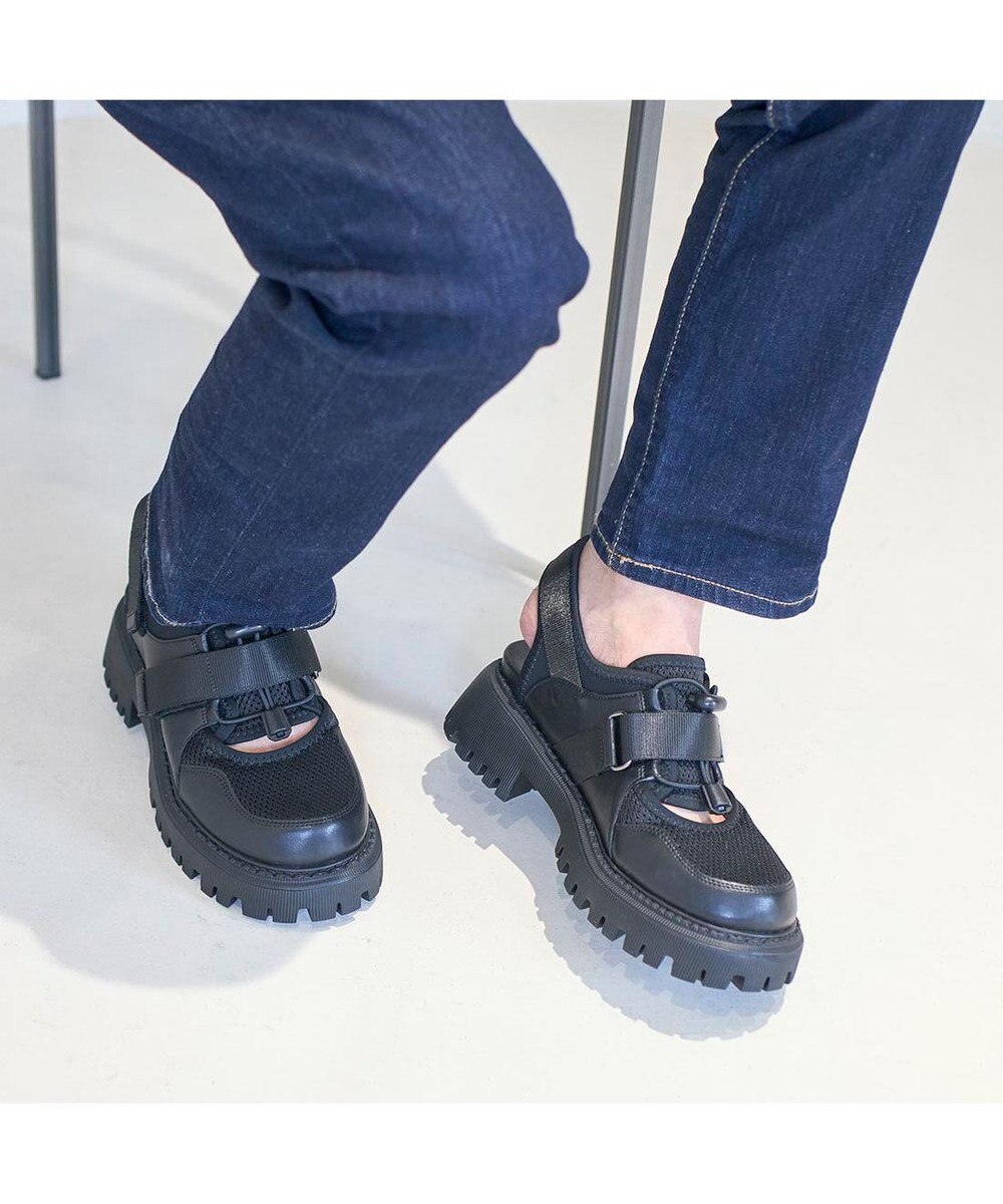 ing <ing>厚底スニーカーサンダル 