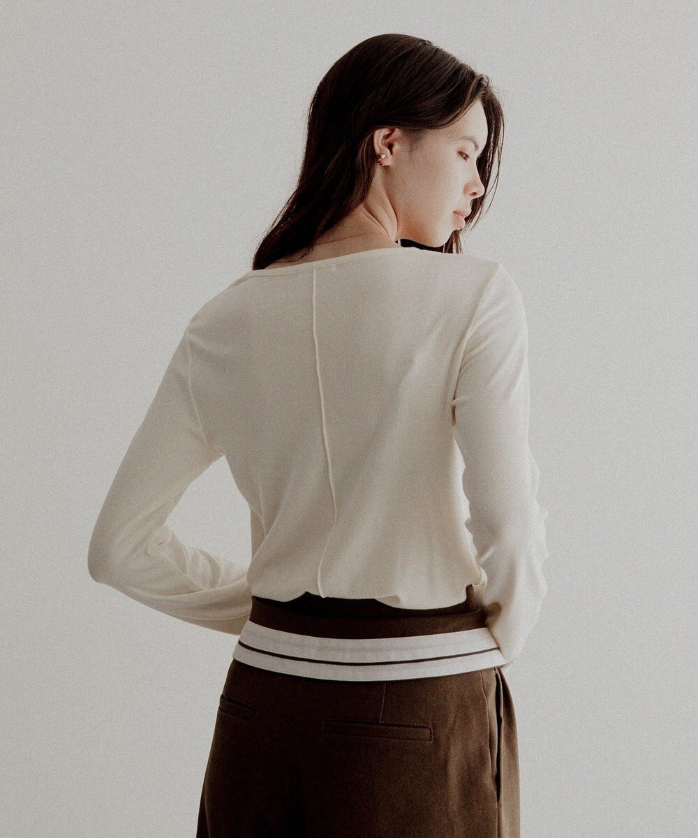 CRAFT STANDARD BOUTIQUE クルーネックバックメローカットソー 