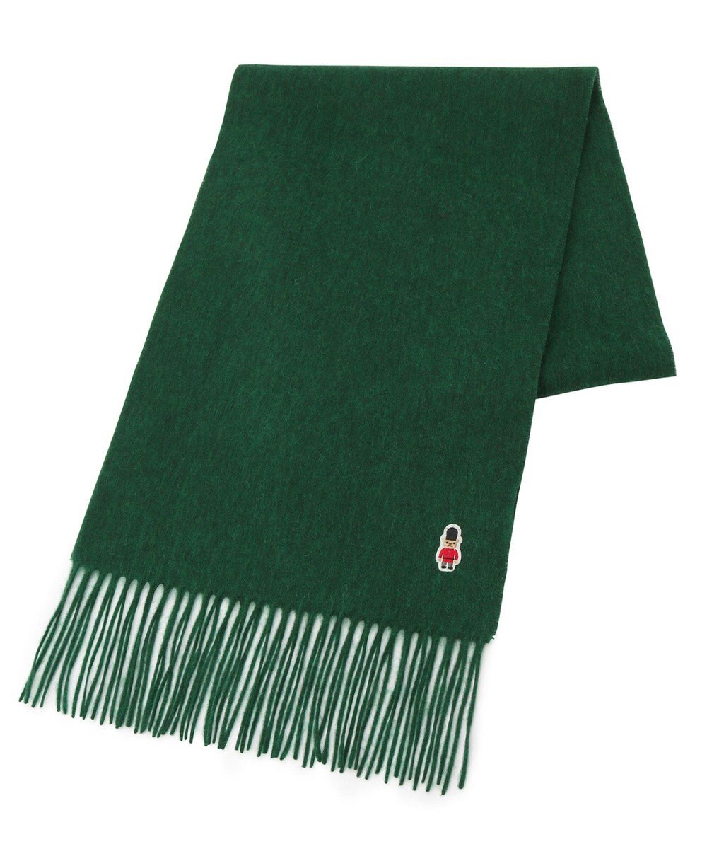 MOONBAT 【WEB限定】MACKINTOSH PHILOSOPHY バッキンガムベア ワッペン付 無地 マフラー 