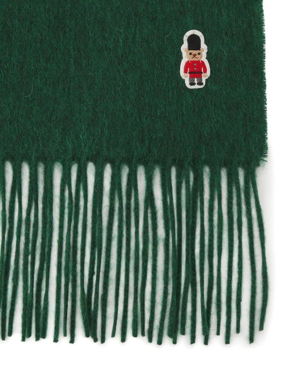 MOONBAT 【WEB限定】MACKINTOSH PHILOSOPHY バッキンガムベア ワッペン付 無地 マフラー 