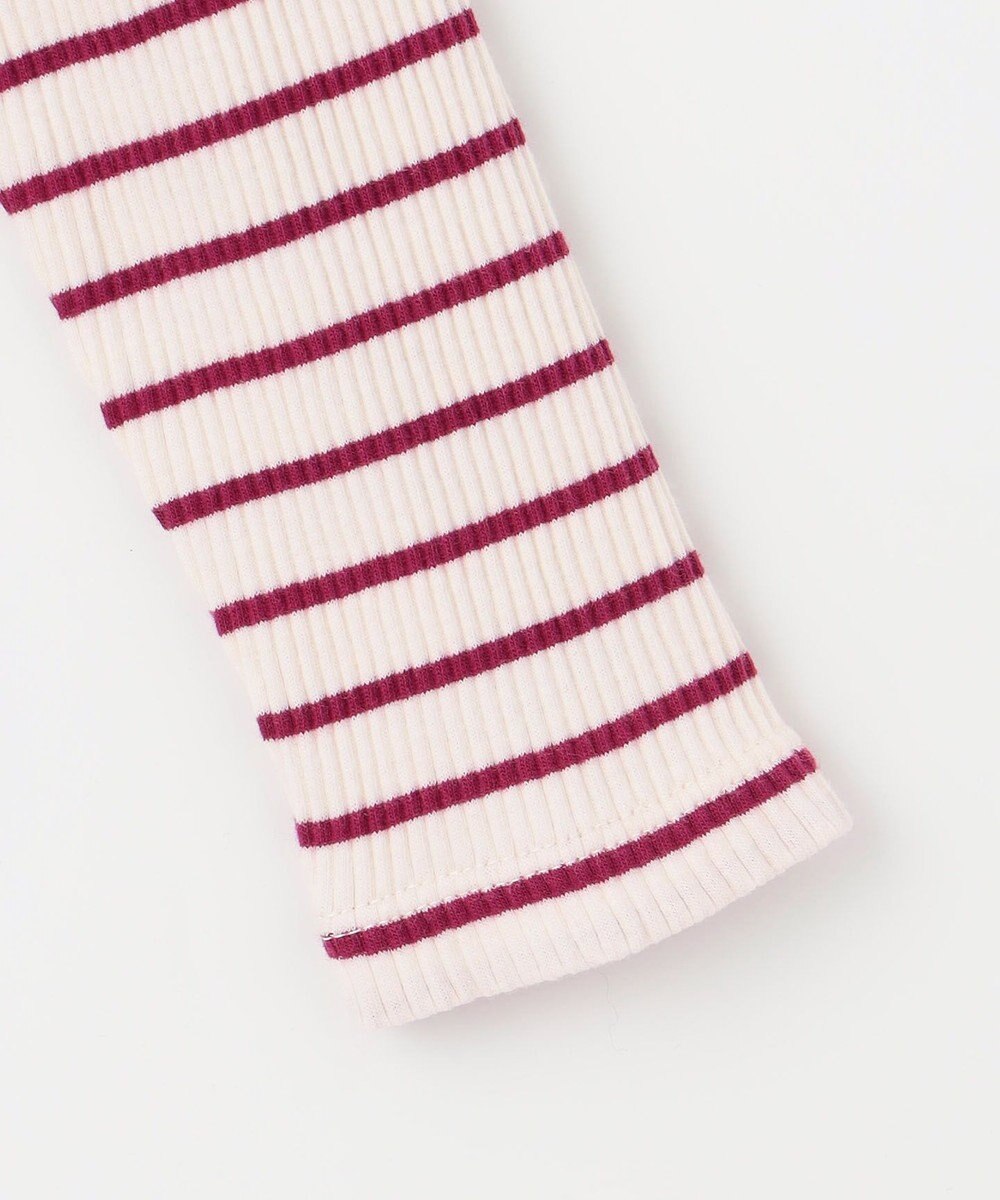 組曲 KIDS 【110-140㎝】レースボーダー トップス 