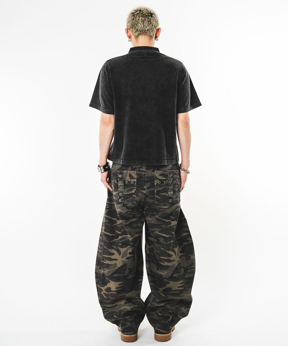 WEGO 【ユニセックス着用ITEM】ブリーチグラフィックポロシャツ（SS） 